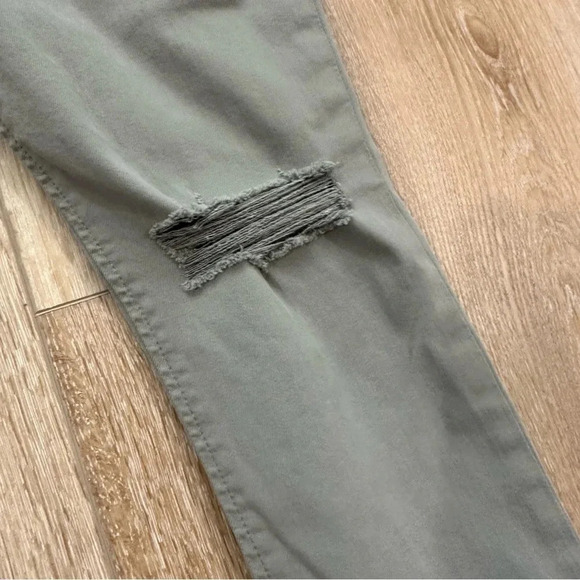 Joe's Women's Flawless The Icon Mid Rise Skinny Ankle Green Pants Size W28 GUC - Picture 6 of 10